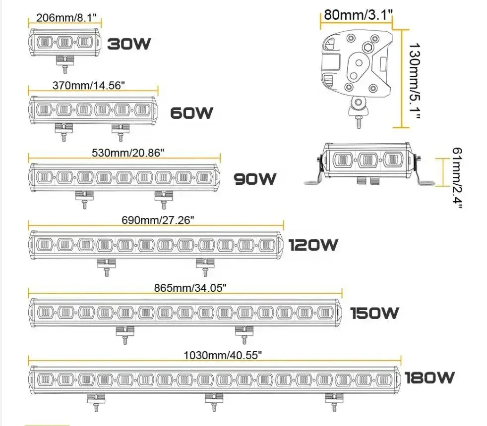 Фара додаткового світла E3-210WCR-6D вольтаж 12-24V Харків - фото 9
