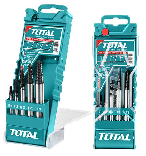 Набір для вилучення шурупів TOTAL TACSE0056 5шт. (6482061) Київ - фото 1