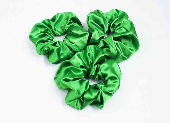 Гумка для волосся атласна Світло-Зелений Харків