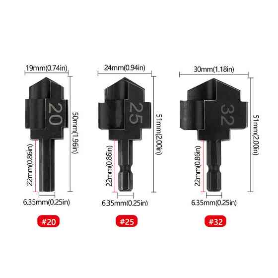 Плоское сверло 25 мм для PPR труб и фитингов Киев