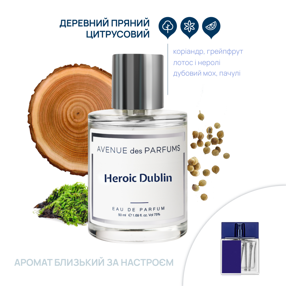 Парфюмерная вода Heroic Dublin Avenue des Parfums 50 мл Киев - изображение 2