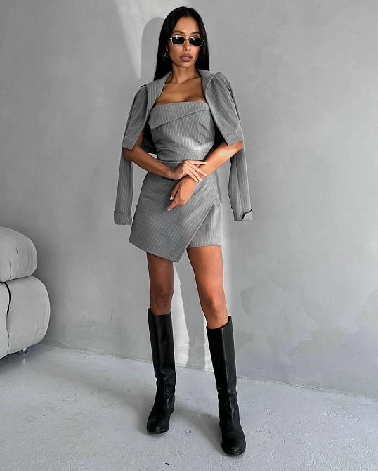 Женский стильный романтический комплект двойка: комбинезон и пиджак Одесса - изображение 4