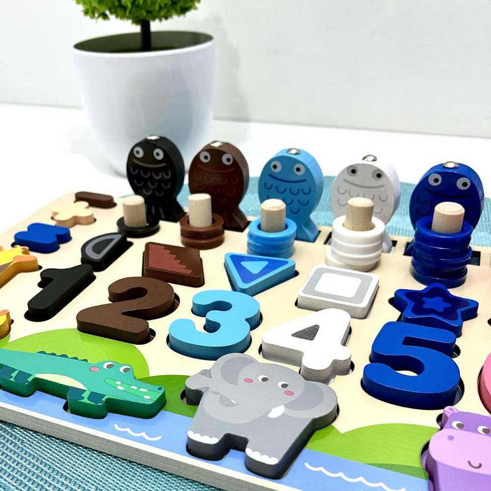 Дерев'яна іграшка Tree Toys Багатофункціональна дошка магнітна рибалка (MD 0820) Чернігів - фото 9