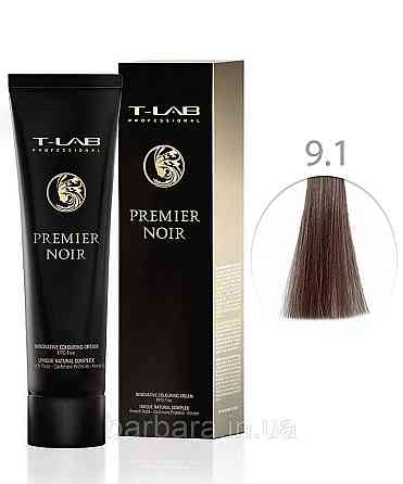 Крем-краска для волос T-LAB Professional Premier Noir Colouring Cream  9.1 Очень светлый блондин пепельный Киев