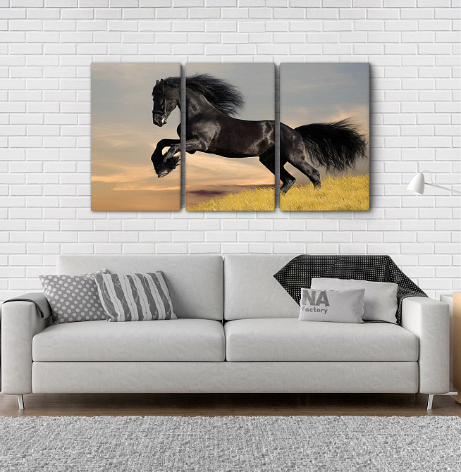 Модульна картина Кінь Аrt-87_3А Київ - фото 2