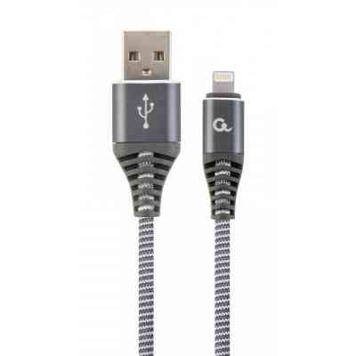 Дата кабель USB 2.0 AM to Lightning 2.0m Cablexpert (CC-USB2B-AMLM-2M-BW2) Винница