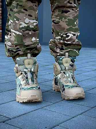Військові чоловічі черевики мультикам демісезонні, якісне тактичне взуття для служби, походів, міста Львів