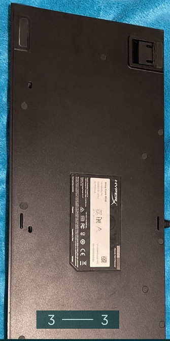 Ігрова Клавіатура: Hyper X Alloy Core USB RGB. Київ - фото 3