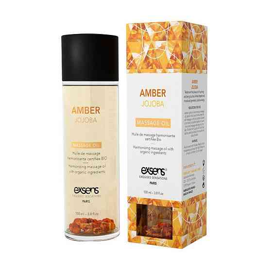 Массажное масло EXSENS Amber Jojoba (гармонизирующее с янтарем) 100мл, натуральное Sex Aura Киев