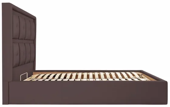 Кровать Двуспальная Windsor VIP 160 х 190 см Fly 2231 С дополнительной металлической цельносварной рамой Темно-коричневый Киев