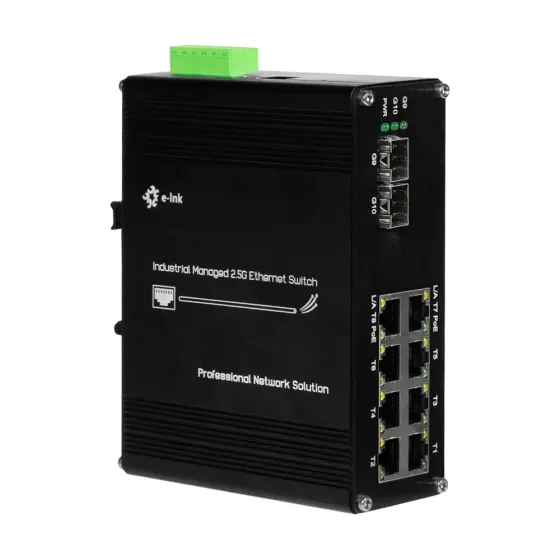 PoE-комутатор 10-портовий керований L2+ E-LINK LNK-IMC208-2.5GPM-SFP+ 2.5G з 8 портами PoE, 240W (73-00139) Київ