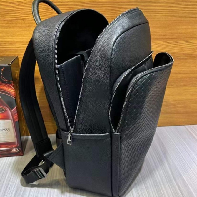 Городской мужской кожаный рюкзак, практичный рюкзак портфель для парня, мужчины Tiding Киев - изображение 5