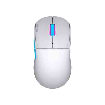 Мышка Hator Quasar 2 Pro Wireless/Bluetooth/USB White/Cyan (HTM561WC) Винница