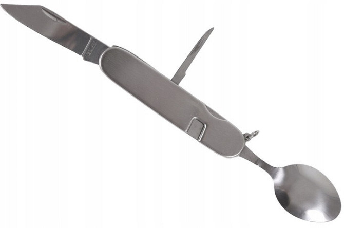 Туристический Набор Столовых приборов 6в1 + чехол Mil-Tec от Sturm (14630000) Нержавеющая сталь Нововолынск - изображение 3