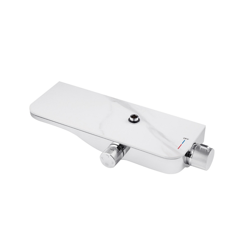 Душова система зовнішнього монтажу Kroner KRP Armada з виливом - W065 хром/біла Київ - фото 5