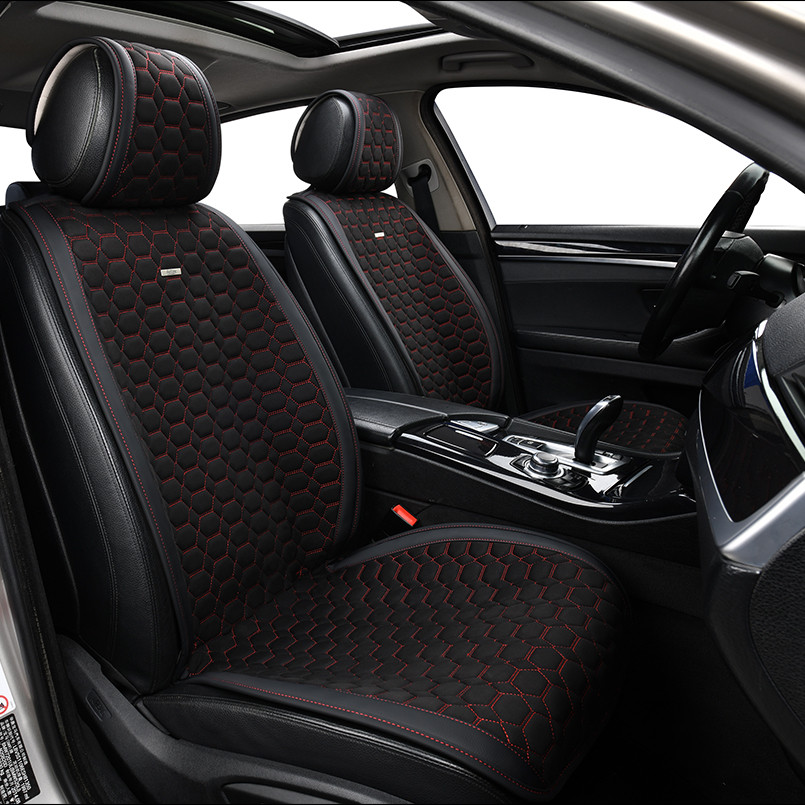 Преміум накидки для передніх сидінь Beltex Monte Carlo, black-red 2шт. Львів - фото 7