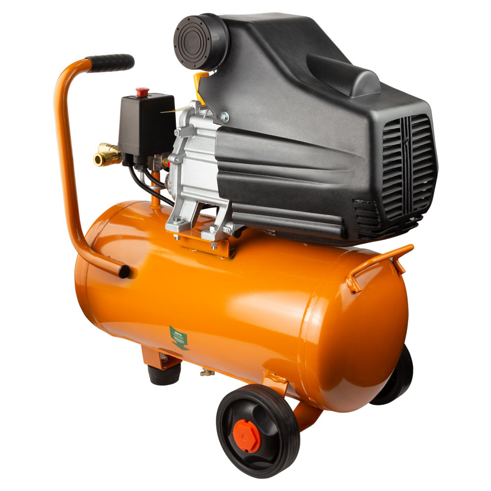 Grad Компрессор одноцилиндровый 1.5кВт 198л/мин 8бар 24л (2 крана) GRAD (7043555) Коломия - фото 3