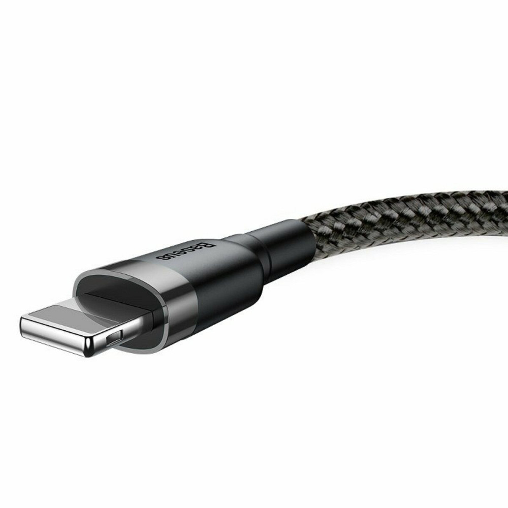 Кабель Baseus Cafule Cable USB For Lightning 1.5A 2m Gray+Black Київ - фото 4