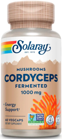 Кордицепс ферментований гриб Solaray Org Grown Fermented Cordyceps 1000mg 60 vcaps Київ