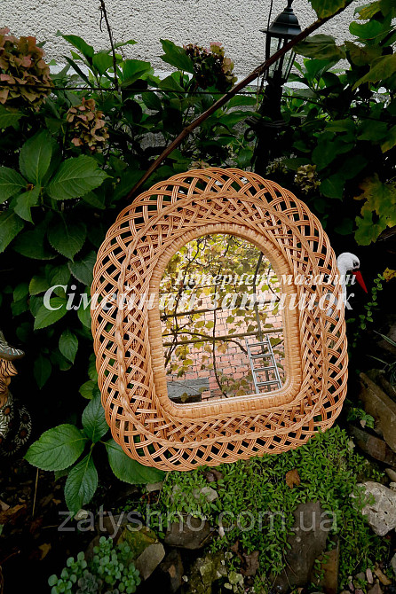 Дзеркало плетене з лози Київ - фото 6