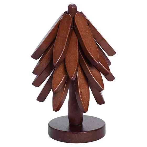 Дерев'яні підставки для гарячого з тримачем, 3 шт Ø19 см Київ