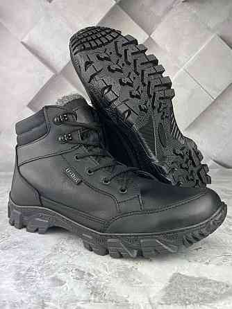 Тактичні зимові водонепронекні черевики на хутрі Хижак високі прошиті та проклеєні черевики WAR Львів