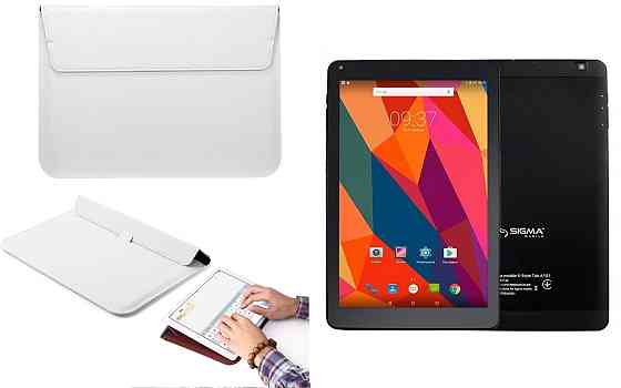 Чохол-конверт VitoCase для Sigma mobile Tab A102, A103, A104, з функцією підставки для планшета Білий Київ