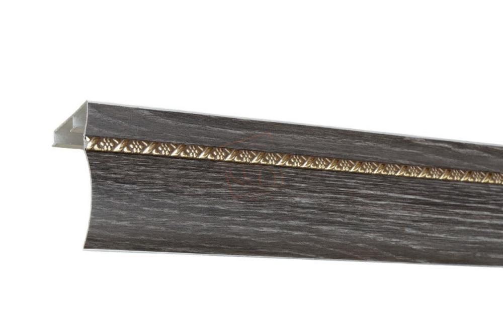Алюмінієвий карниз БР-12 дуб Шеффілд, молдинг на вибір 2 Бровари - фото 1
