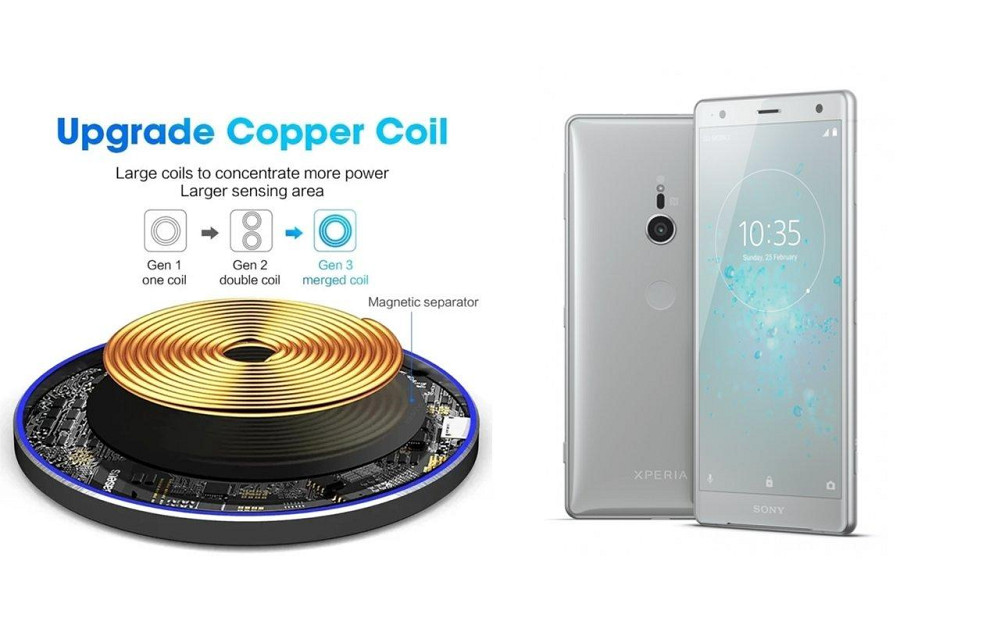 Бездротовий зарядний пристрій Copper до 30W для OPPO Find X6 Pro, USB-C, LED Київ - фото 2