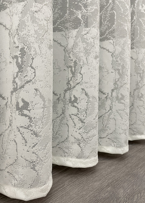 Тюль жакард, колекція "Greta" колір кремовий 1433т Київ - фото 7
