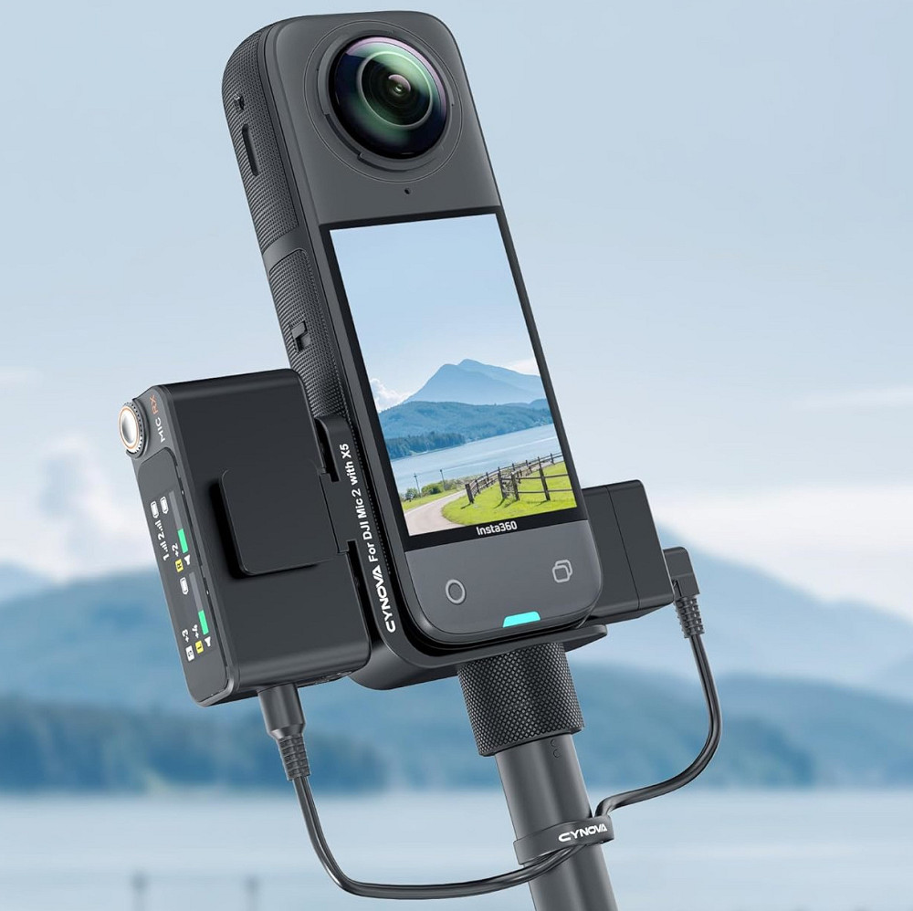 Кріплення для DJI Mic 2 на Insta360 X5 невидиме Cynova C-X5-CS02 Київ - фото 2