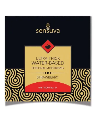 Пробник Sensuva - Ultra–Thick Water-Based Strawberry (6 мл) Львів