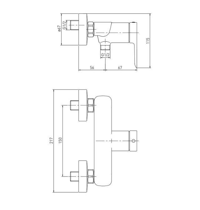Смеситель для душа VOLLE LIBRA (1521.100104) de la noche черный Киев - изображение 2