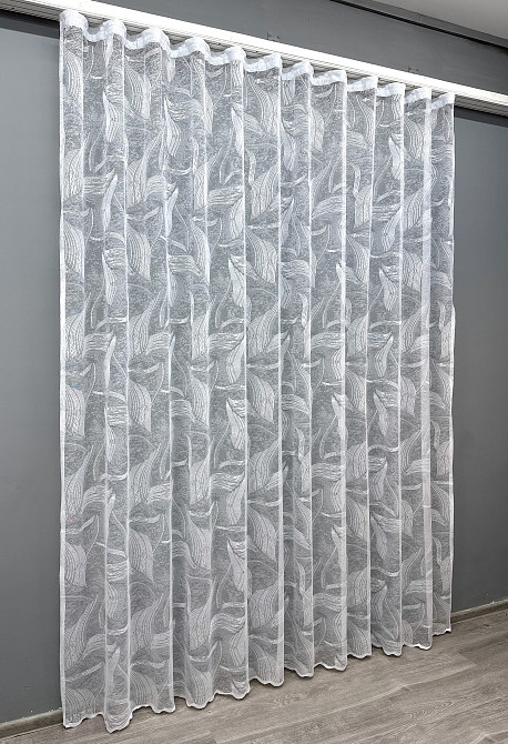 Тюль VR-Textil 1594т Жакард Білий 250х225 см (42-0848) Київ - фото 3