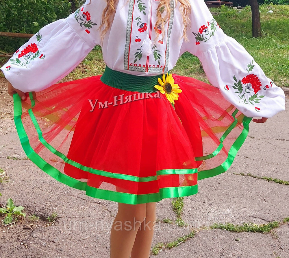 Красная юбка под вышиванку Кривой Рог - изображение 1
