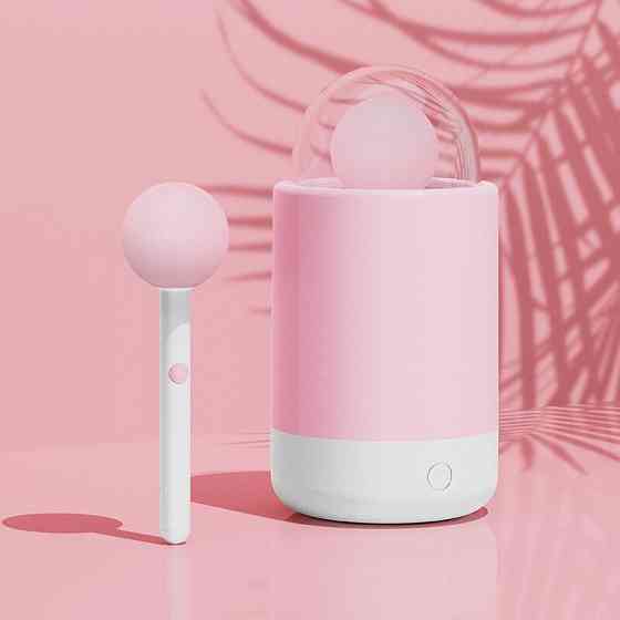 Вібратор-цукерка на паличці KISSTOY Pink Pop, зарядний кейс-нічник, 10 режимів вібрації Sex Aura Київ