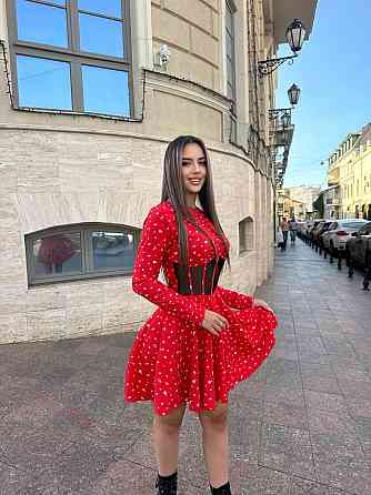 Женское мини платье в цветочном принте с имитацией корсета софт Одесса