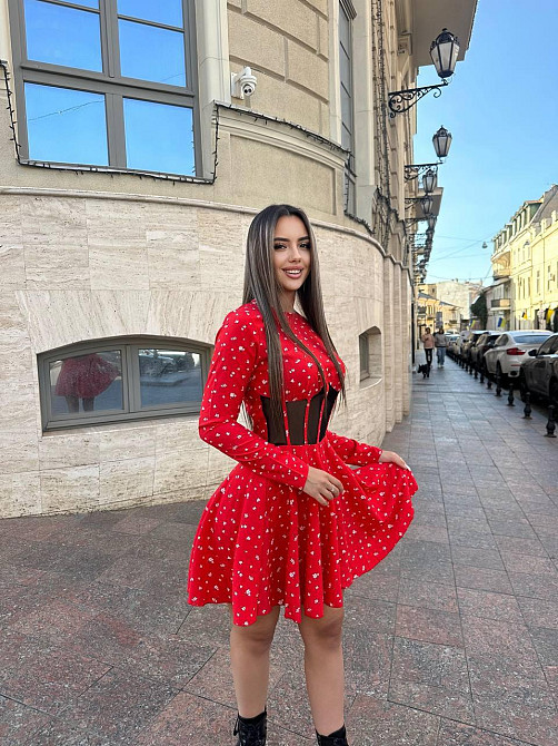 Женское мини платье в цветочном принте с имитацией корсета софт Одесса - изображение 2