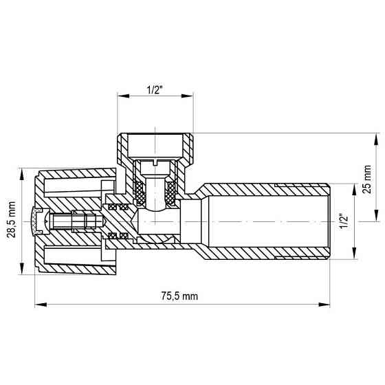 Кран кульовий Koer 1/2x1/2 (KR.511) (KR0101)   ( 25948 ) Харьков