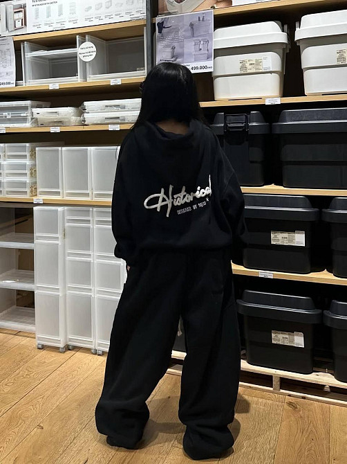 Женский стильный повседневный оверсайз-костюм  тринитка на флісі Одесса - изображение 1