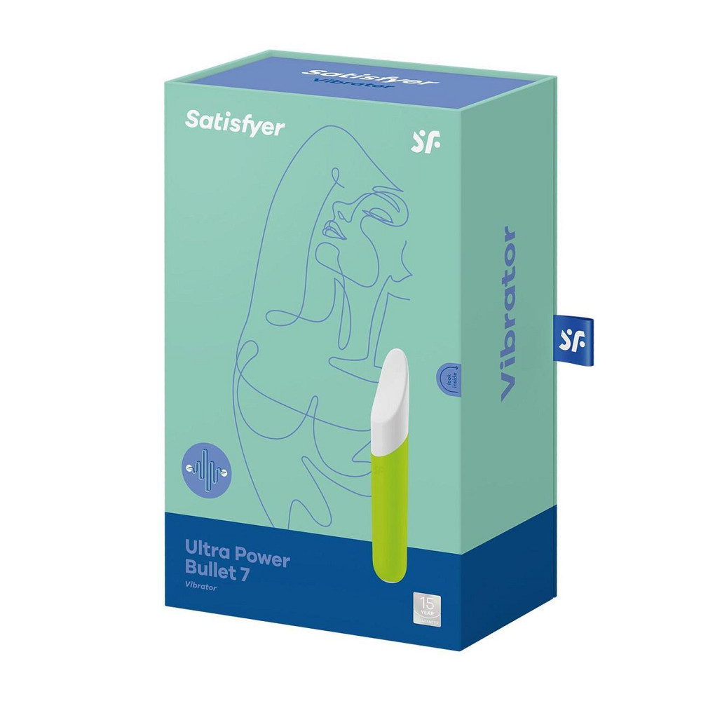 Мінівібратор із гнучким язичком Satisfyer Ultra Power Bullet 7 Green Sex Aura Київ - фото 7