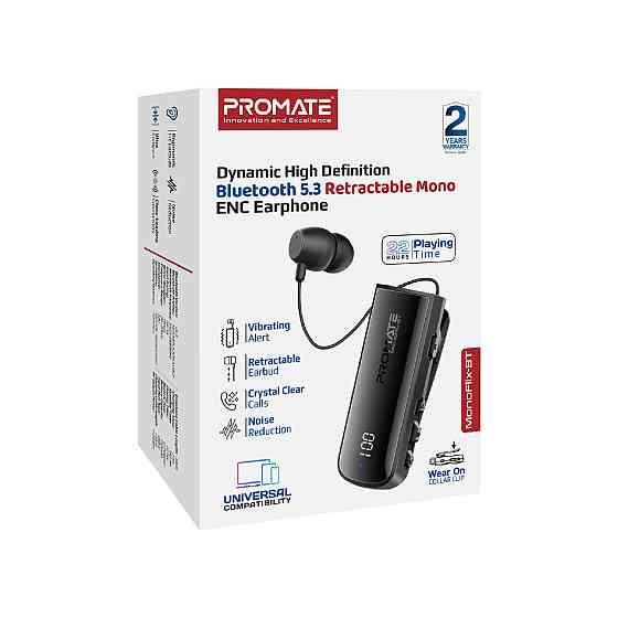 Bluetooth-гарнітура Promate Monoflix-bt Black ( Чорний ) Харків