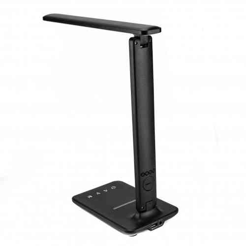 Лампа настільна LED з бездротовою зарядкою 10Вт і РК, TX26C0, чорна Вінниця