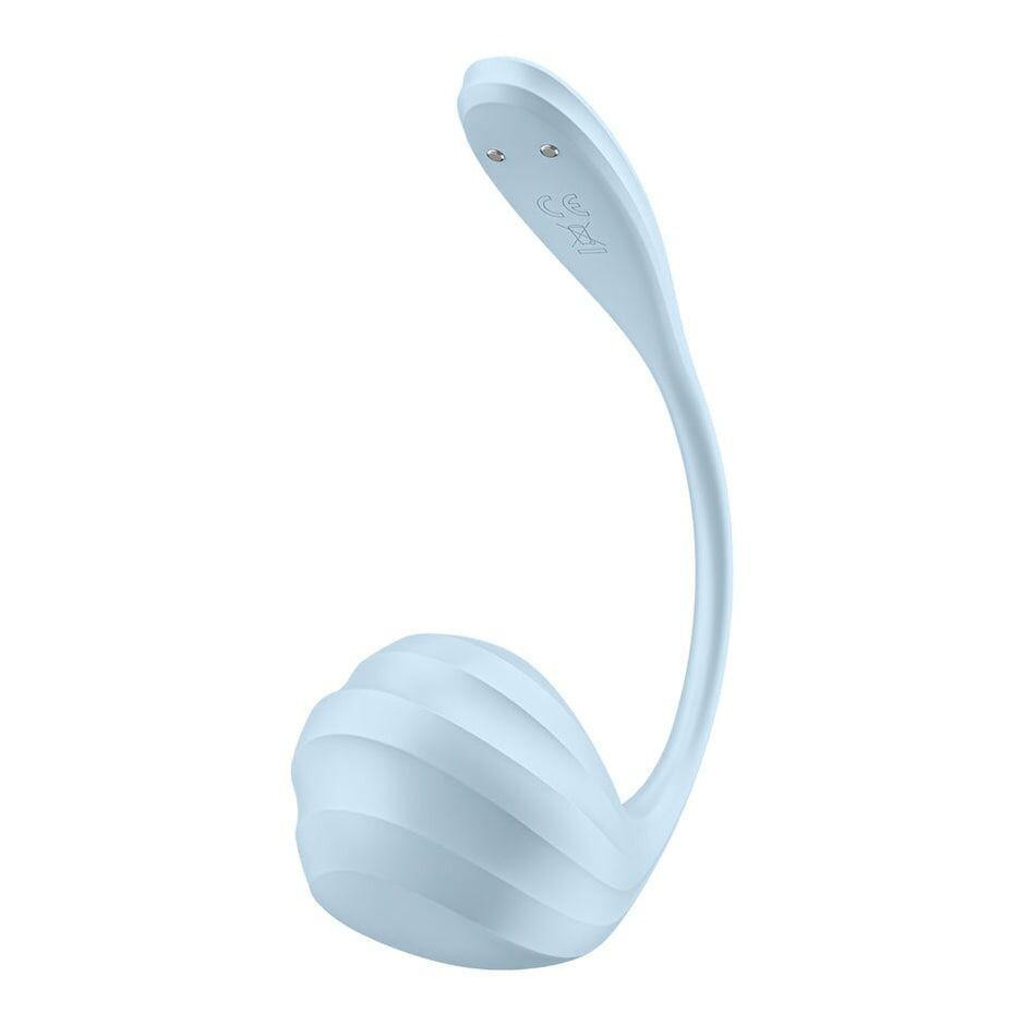 Смарт-віброяйце Satisfyer Smooth Petal Connect App Light Blue Sex Aura Київ - фото 4