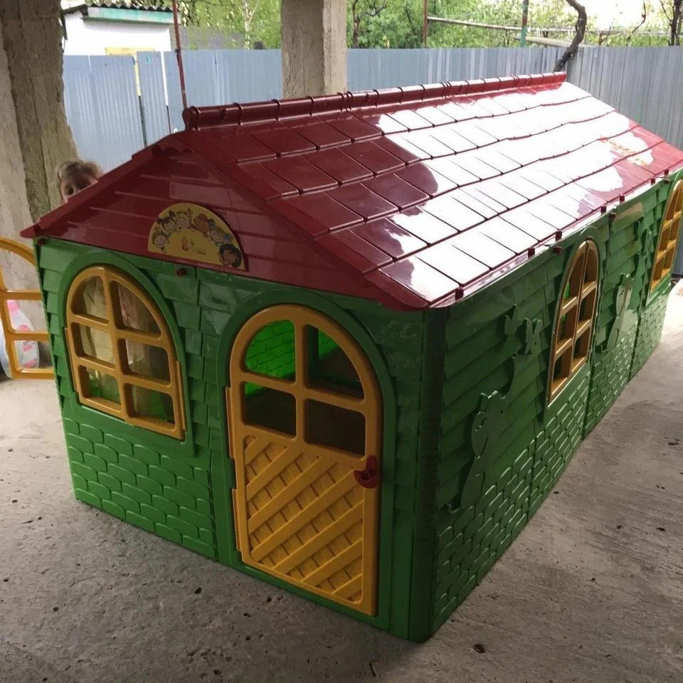 Дитячий ігровий пластиковий будиночок зі шторками Doloni великий, для дітей Київ - фото 2