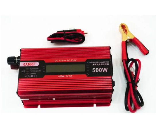 Інверторний блок живлення 500W KC-500D +LCD 12V Автомобільний інвертор 500W KC-500D Інверторний блок живлення Одеса