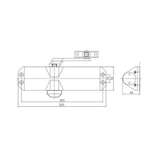 Дверний доводчик Dortec DT-84 Brown (63-00060) Київ