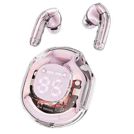 Навушники ACEFAST T8 Crystal color (2) bluetooth earbuds Lotus Pink Київ