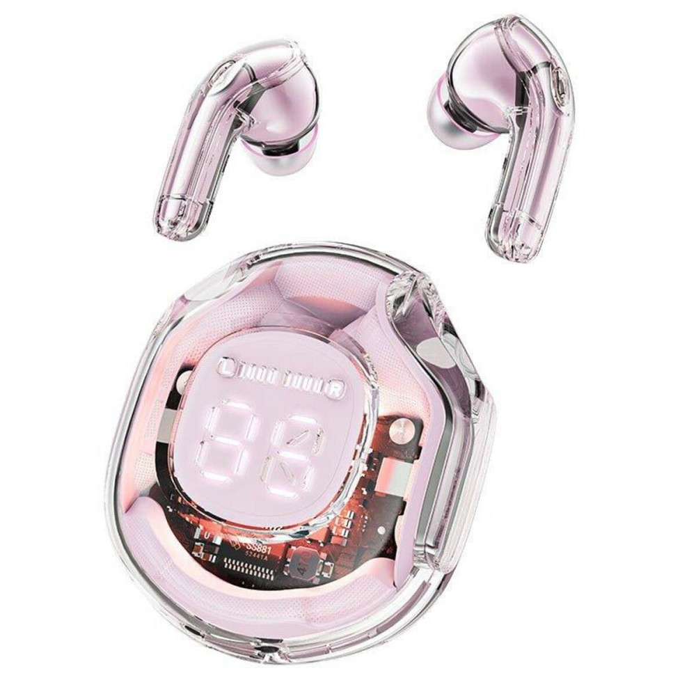 Навушники ACEFAST T8 Crystal color (2) bluetooth earbuds Lotus Pink Київ - фото 2