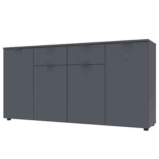 Комод в гостиную Doros Рон 7 160х38х81 см Графит (DRS-011305) Днепр
